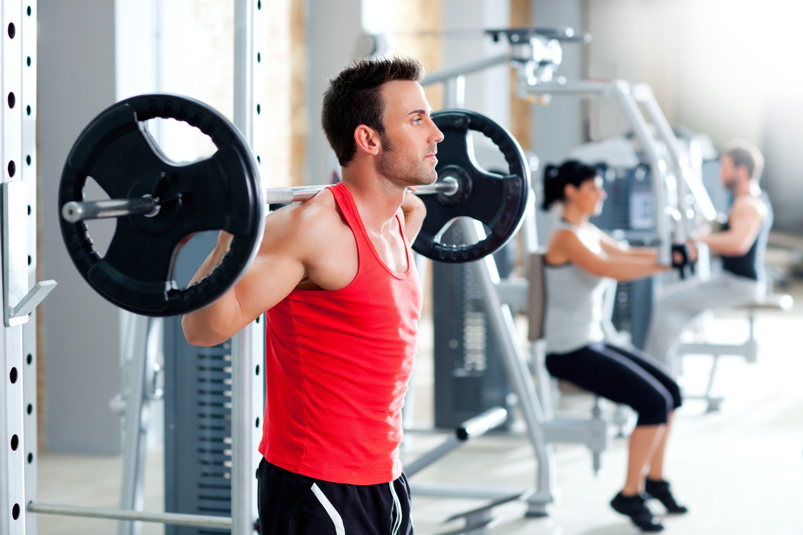 Group,With,Dumbbell,Weight,Training,Equipment,On,Sport,Gym